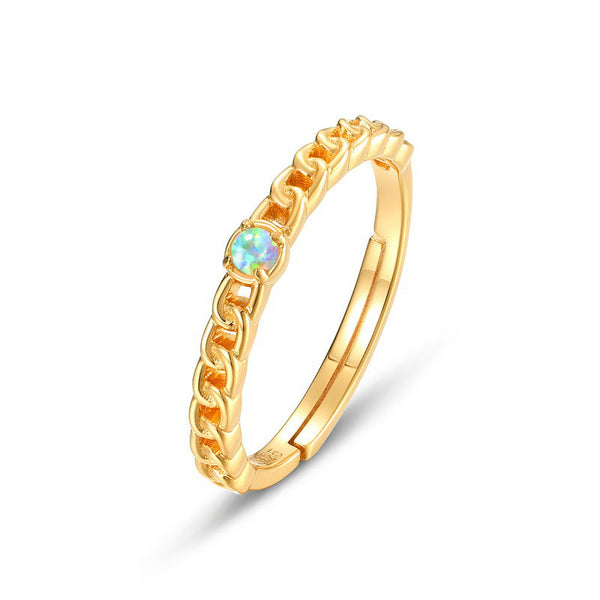 Chain Opal Ring