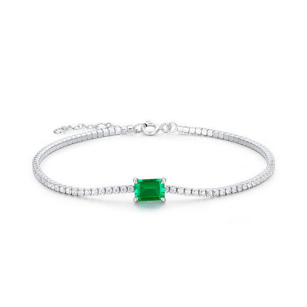 Emerald Inlaid Bracelet