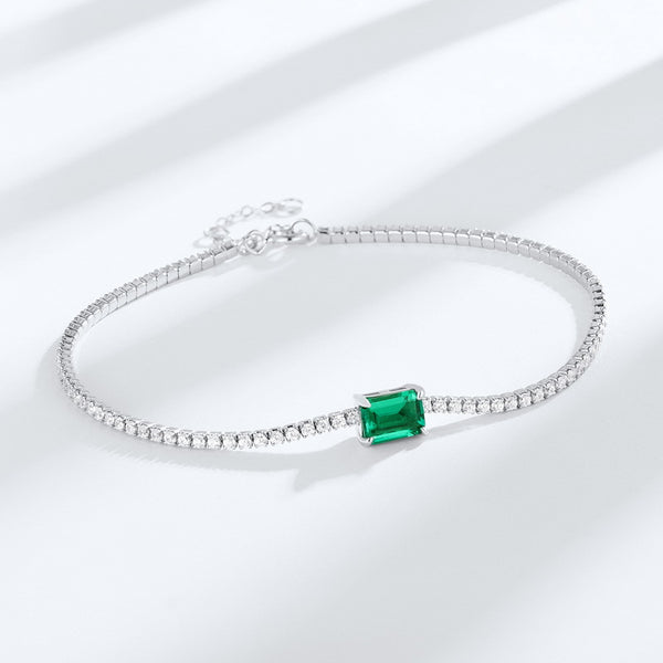 Emerald Inlaid Bracelet