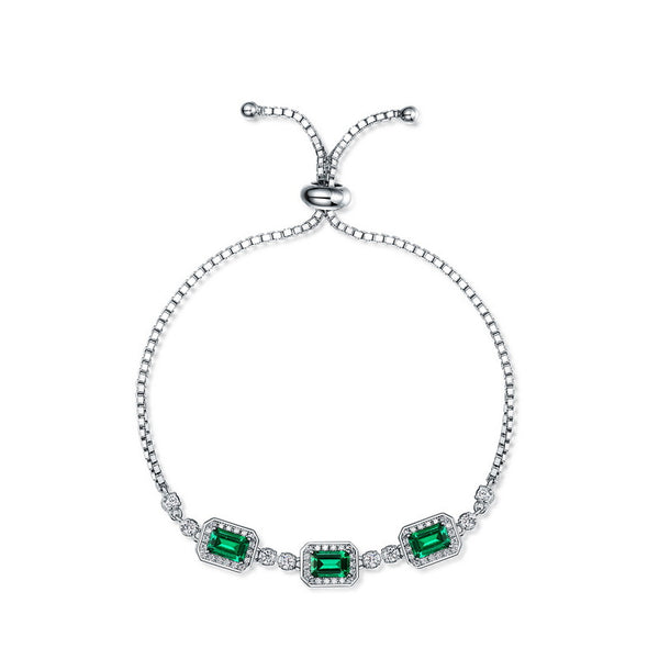 Emerald Diamond Light Luxury Bracelet