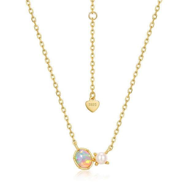 Opal Pearl Necklace