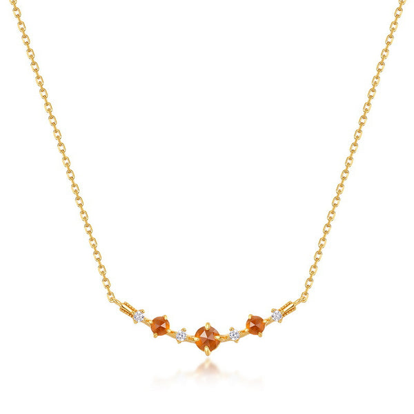 Orange Gemstone Necklace