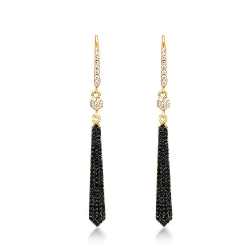 Black Zircon Earring