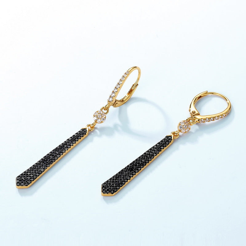 Black Zircon Earring