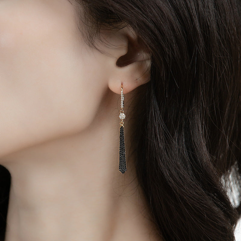 Black Zircon Earring