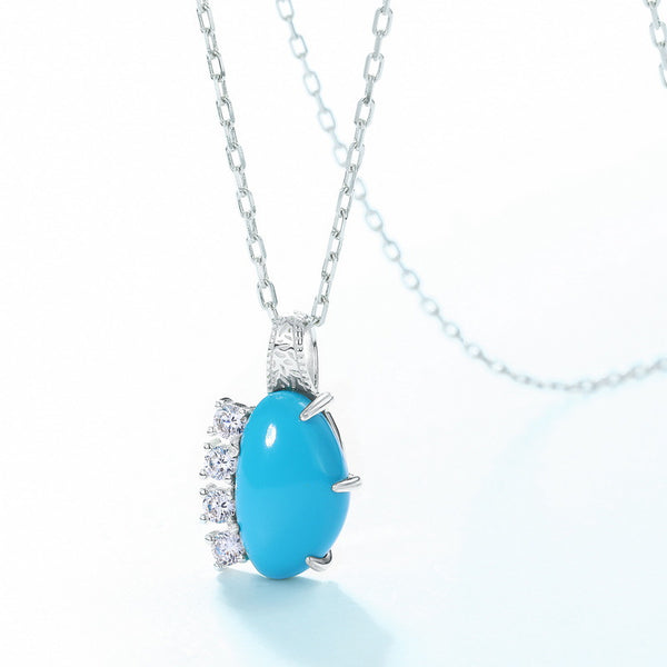 Blue Oval Pendant