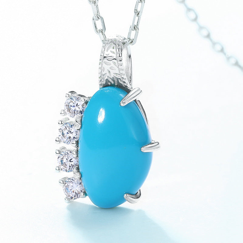 Blue Oval Pendant