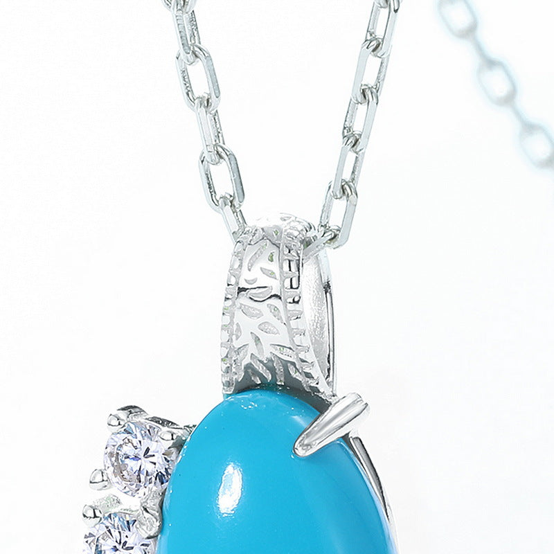 Blue Oval Pendant