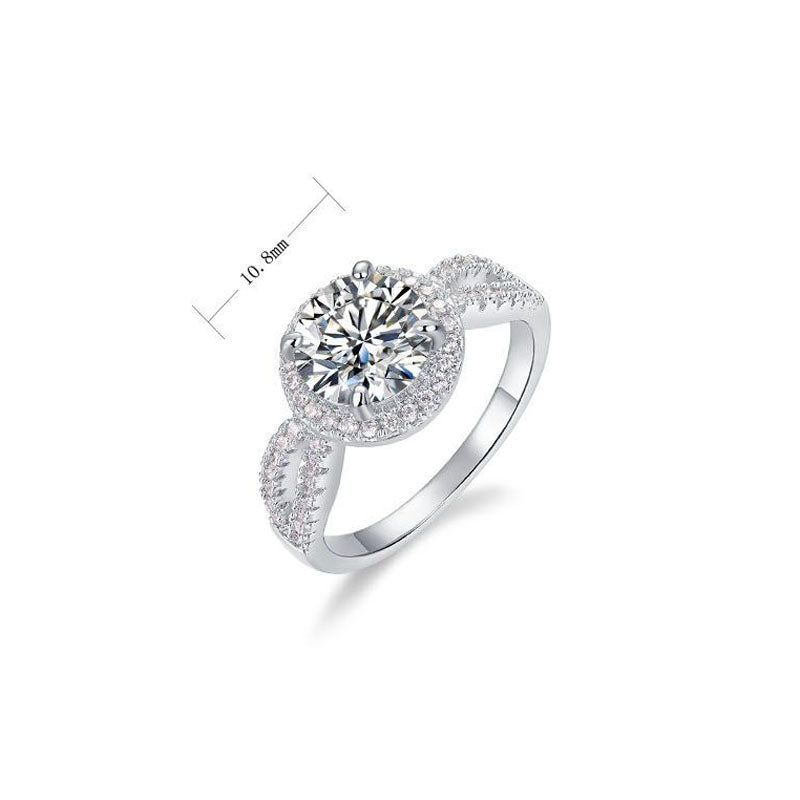 Brilliant Moissanite II Ring