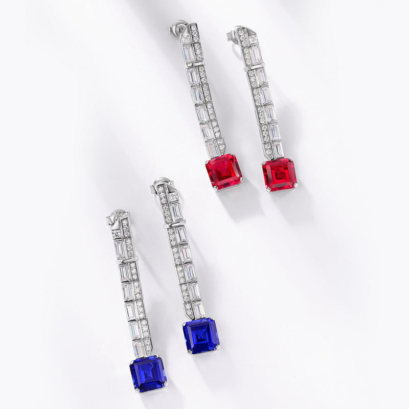 Carbon Diamond Earring