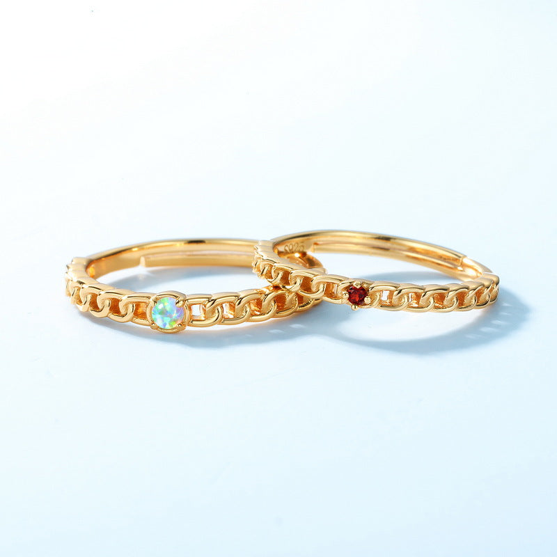 Chain Opal Ring