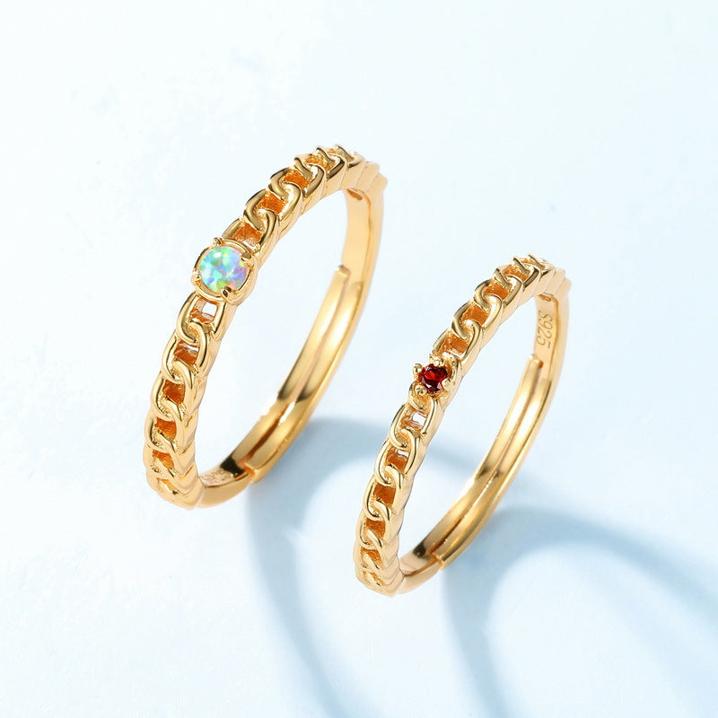 Chain Opal Ring