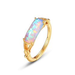 Colorful Labradorite Opal Ring