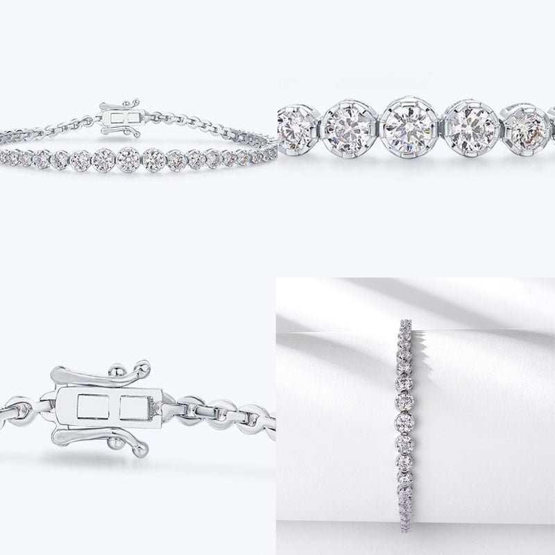 Diamond Studded Moissanite Bracelet