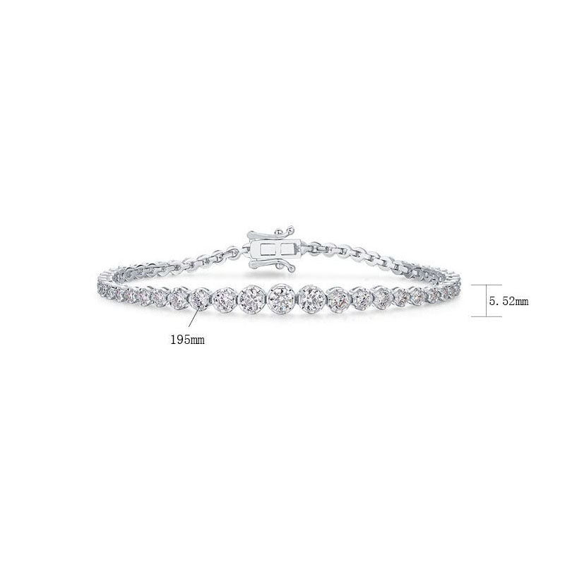 Diamond Studded Moissanite Bracelet