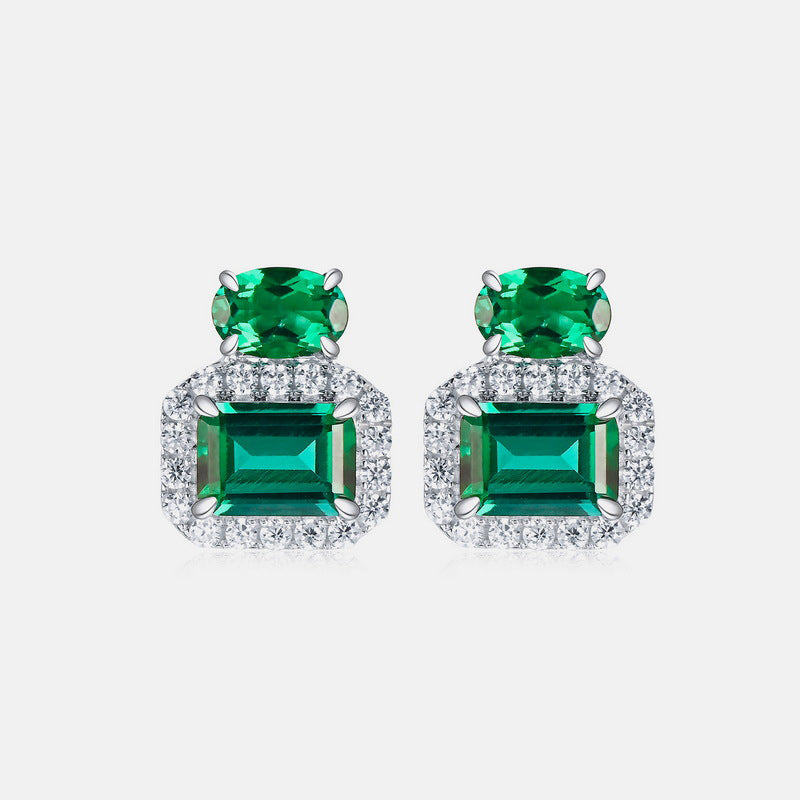 Emerald Gemstone Earring