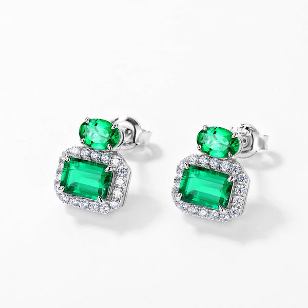 Emerald Gemstone Earring