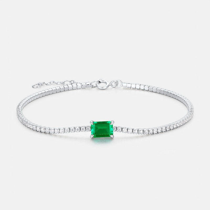 Emerald Inlaid Bracelet