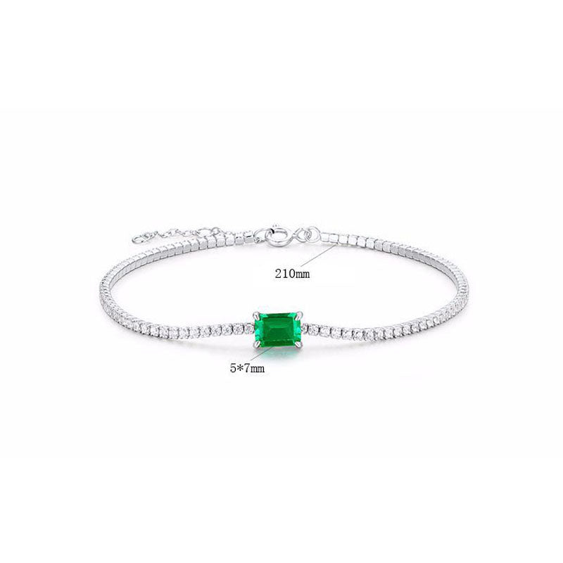 Emerald Inlaid Bracelet