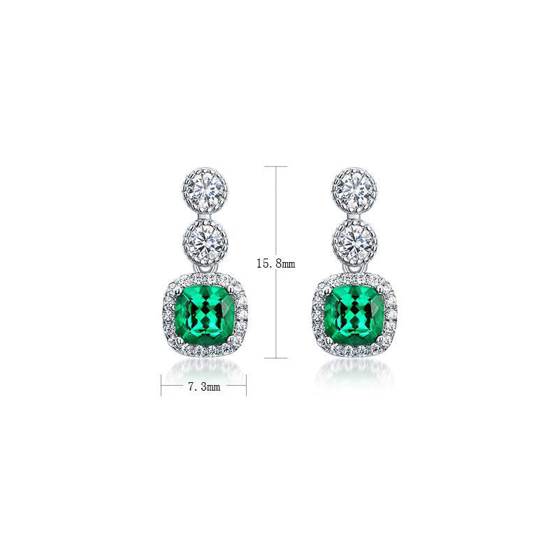 Emerald Diamond Earring