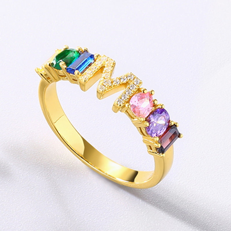 English Alphabet Ring