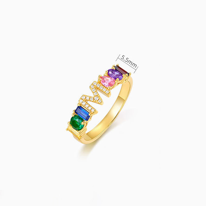 English Alphabet Ring