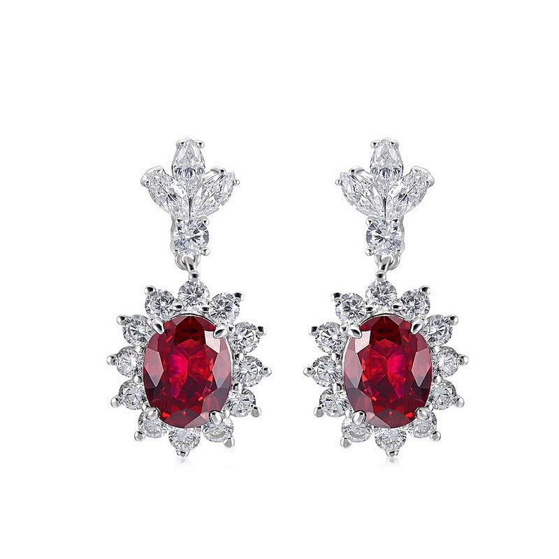 Red Gemstone Earring