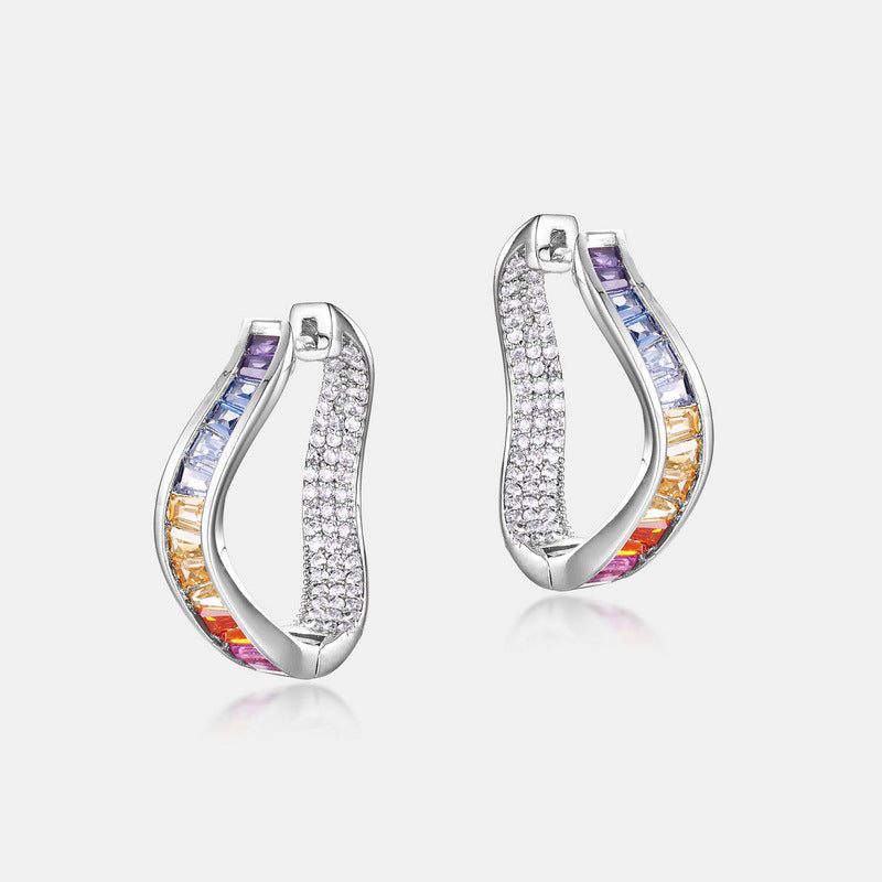 Irregular Diamond Earring