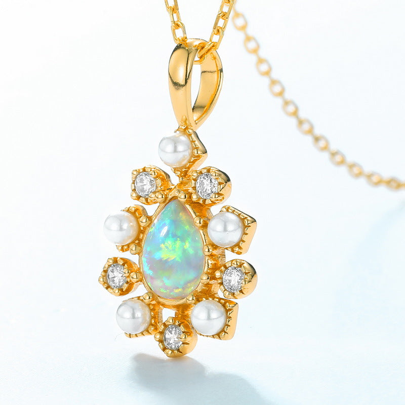 Jewelry Synthetic Opal Pendant