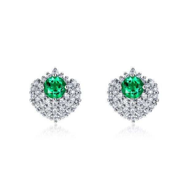 Light Luxury Emerald Earring