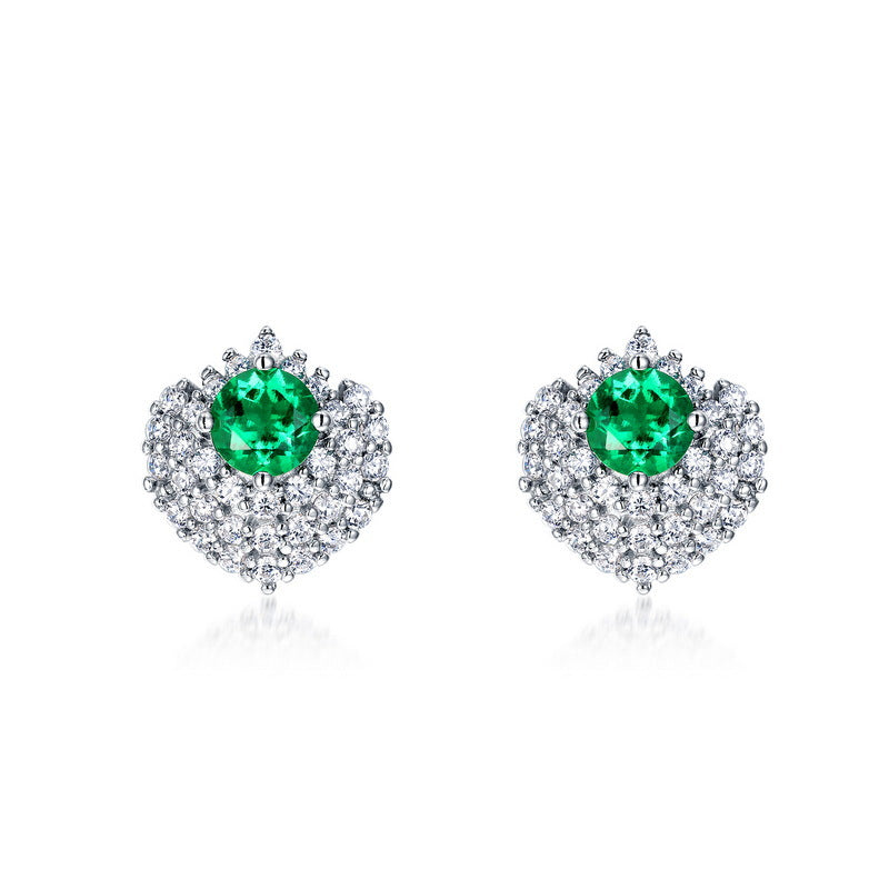 Light Luxury Emerald Earring