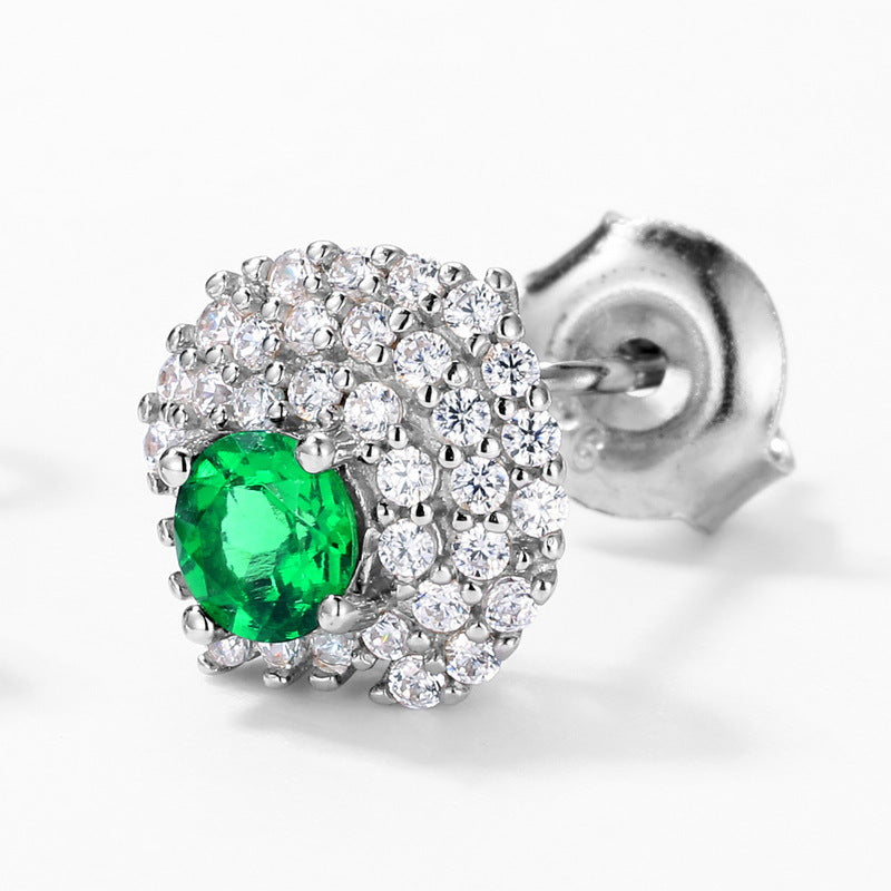 Light Luxury Emerald Earring