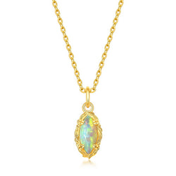 Marquise Opal Pendant