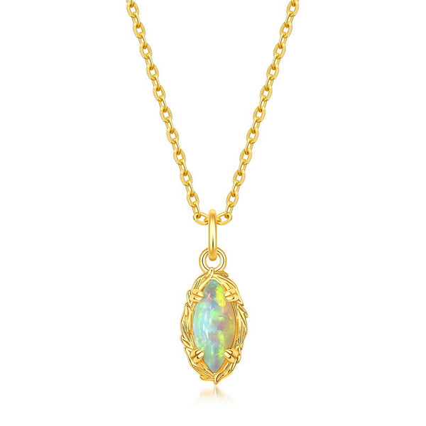 Marquise Opal Pendant