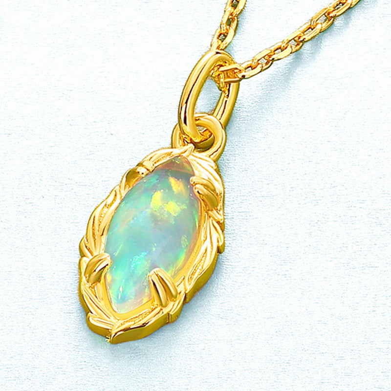 Marquise Opal Pendant