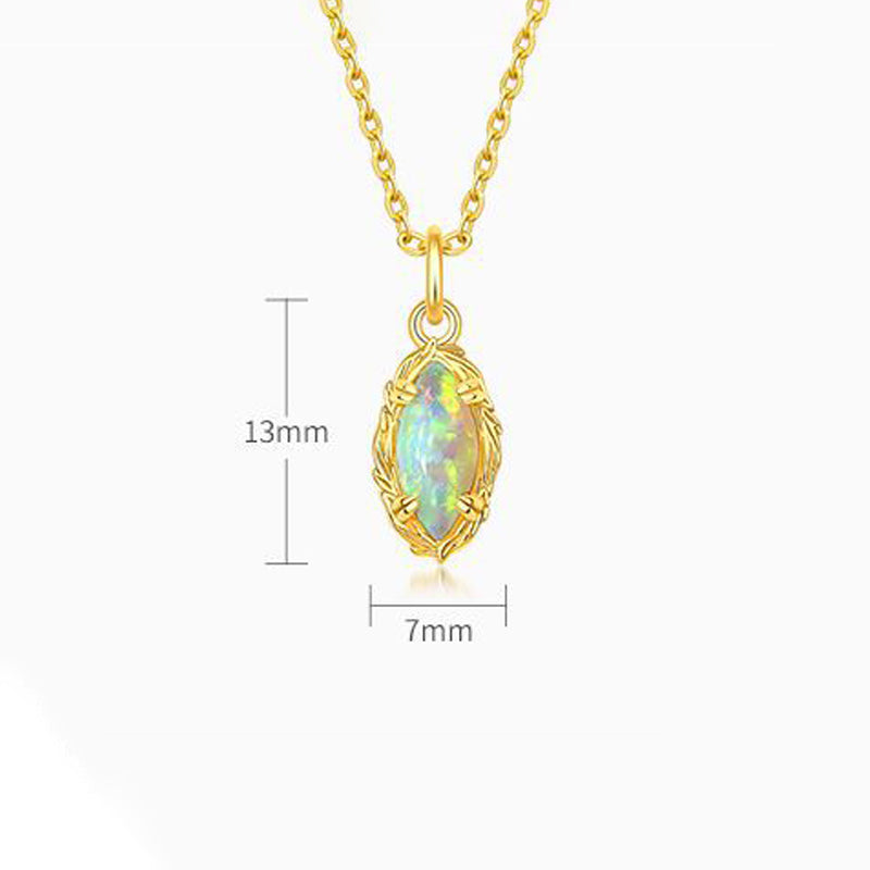 Marquise Opal Pendant