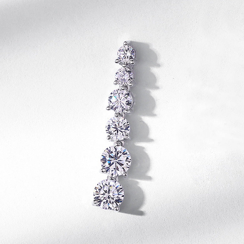 Moissanite Long Earring