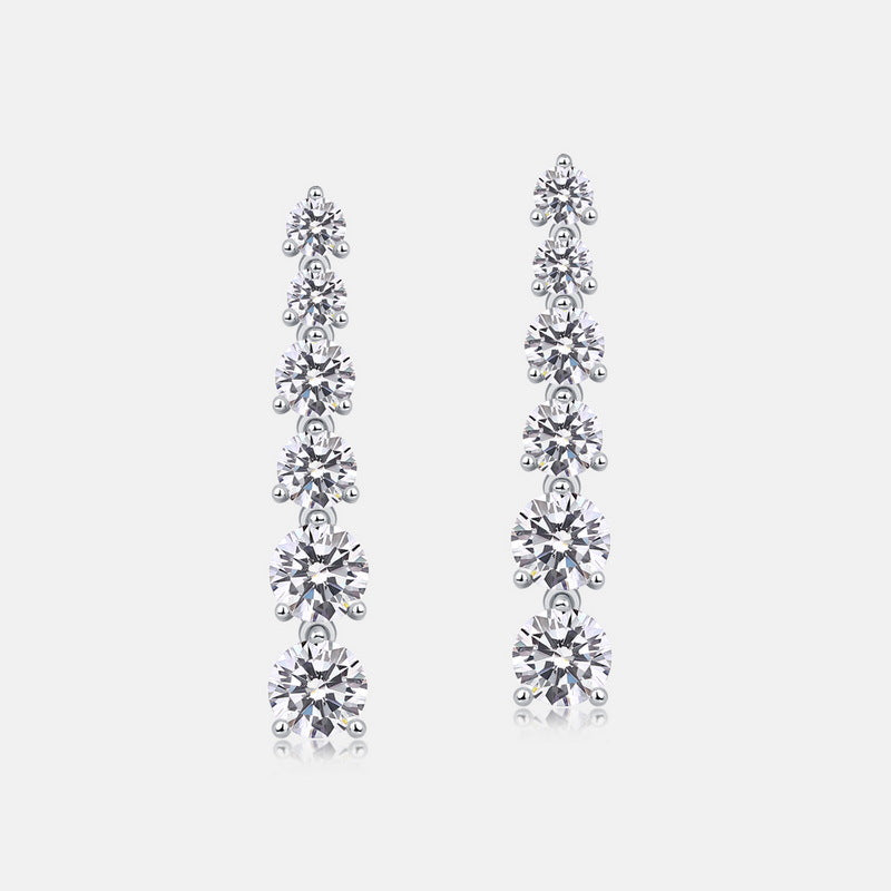 Moissanite Long Earring