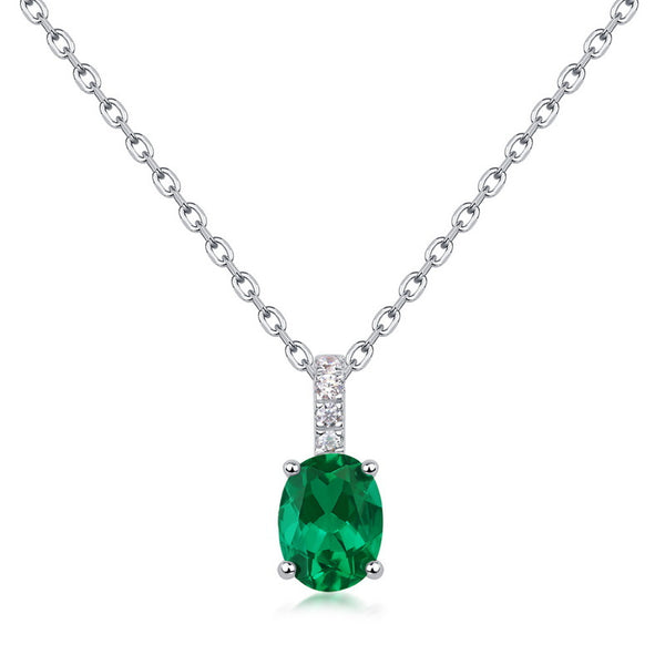 Oval Emerald Pendant