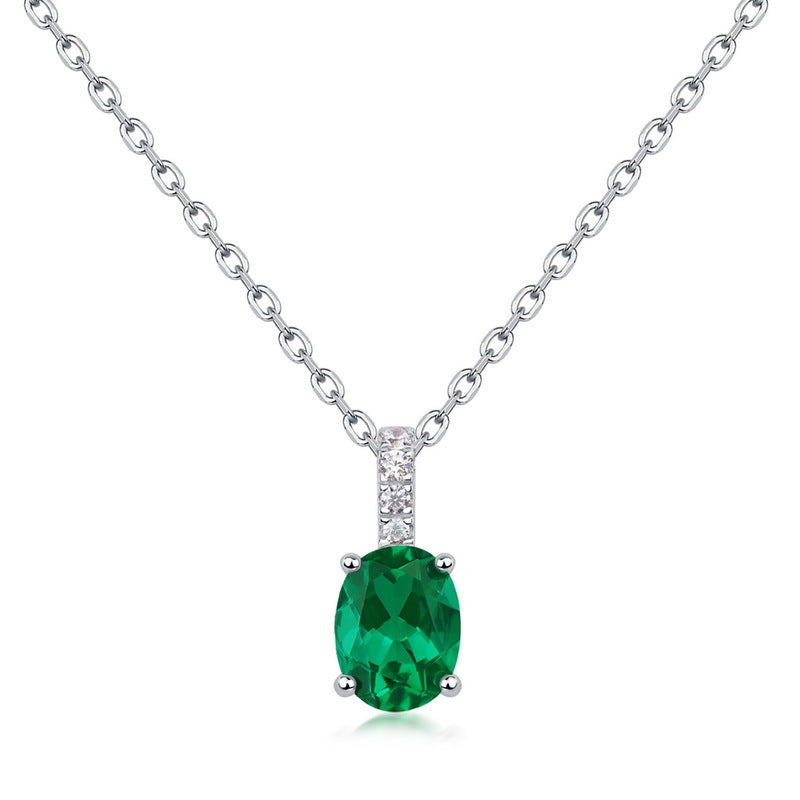 Oval Emerald Pendant