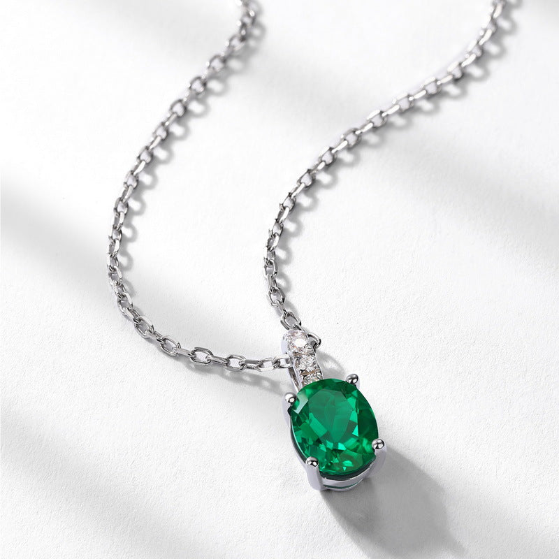 Oval Emerald Pendant