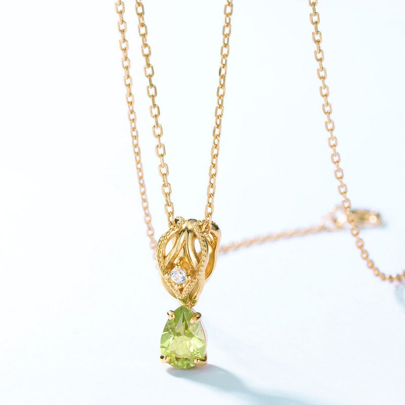 Peridot Drop Pendant