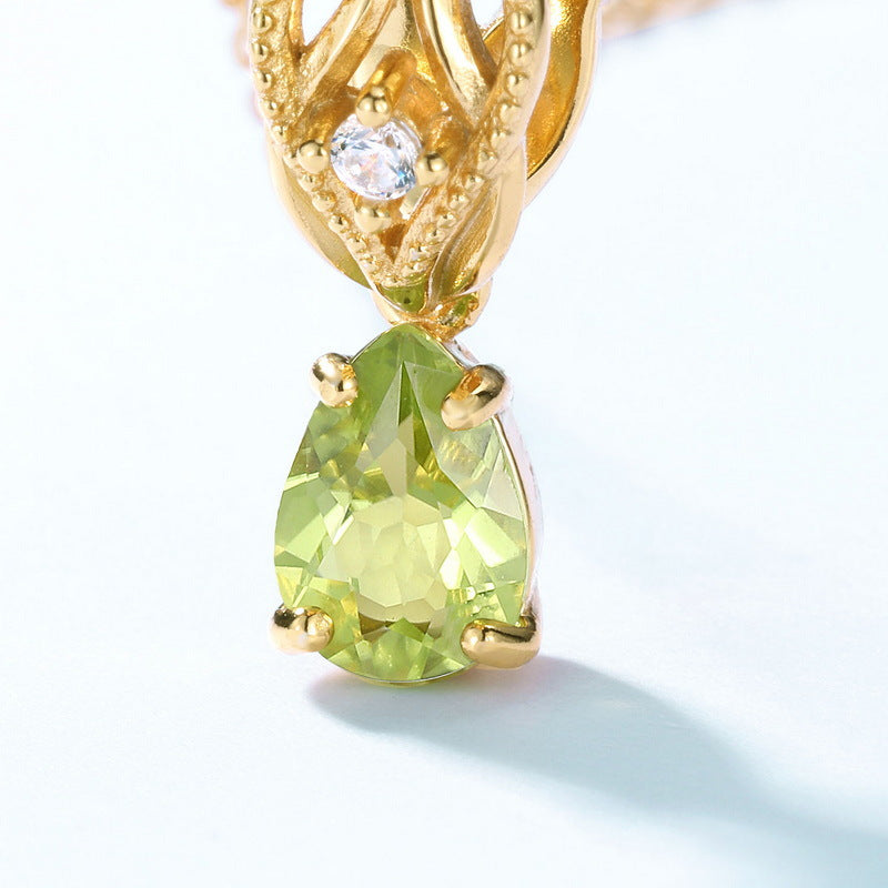 Peridot Drop Pendant