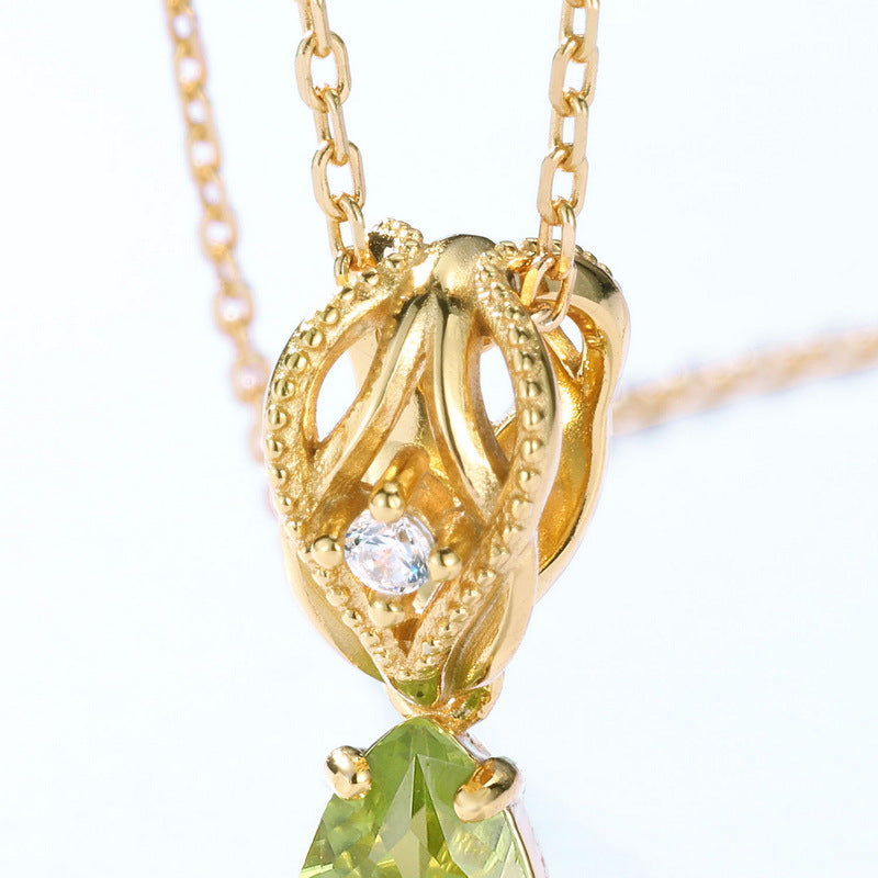 Peridot Drop Pendant