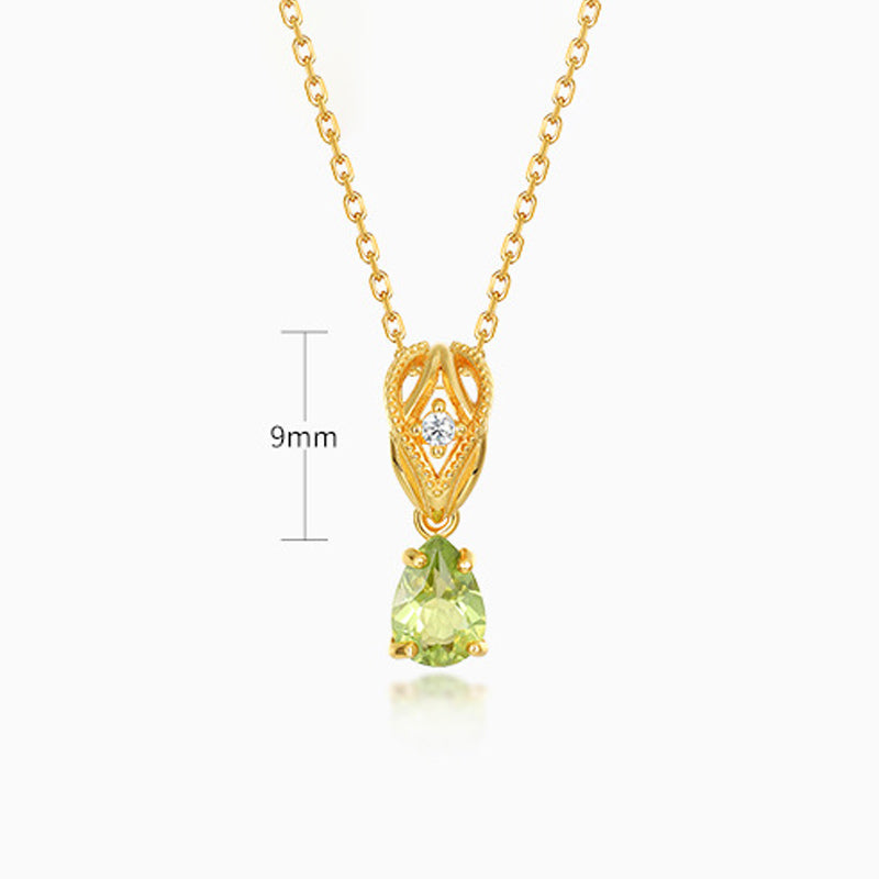 Peridot Drop Pendant