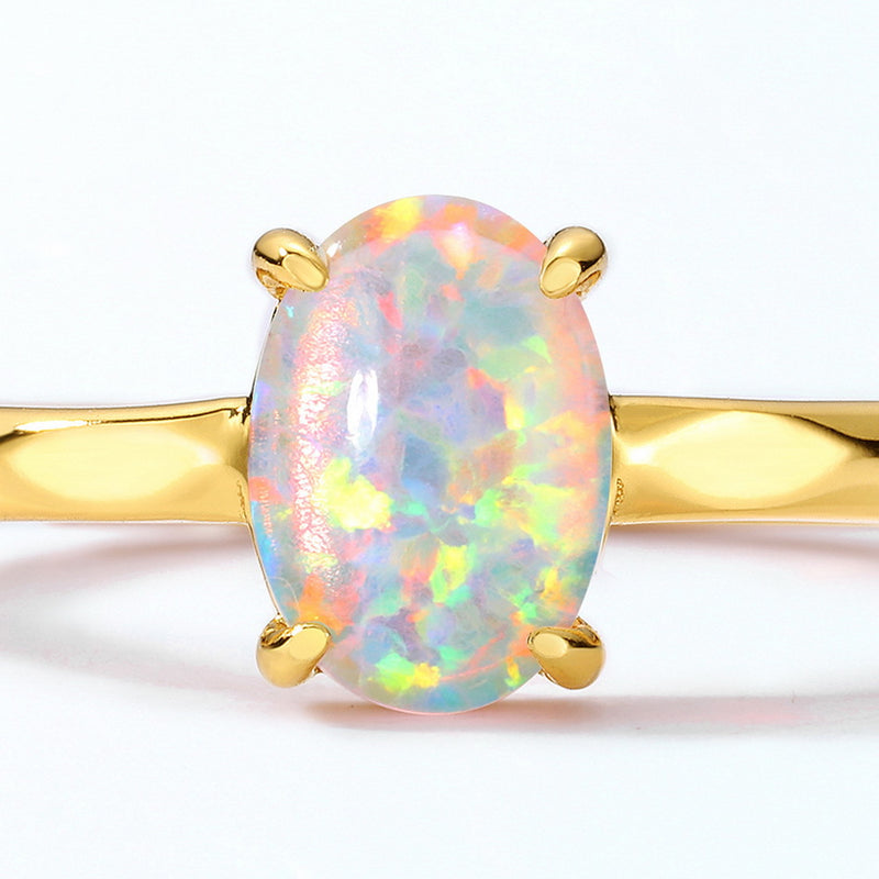 Pigeon Egg Opal Ring