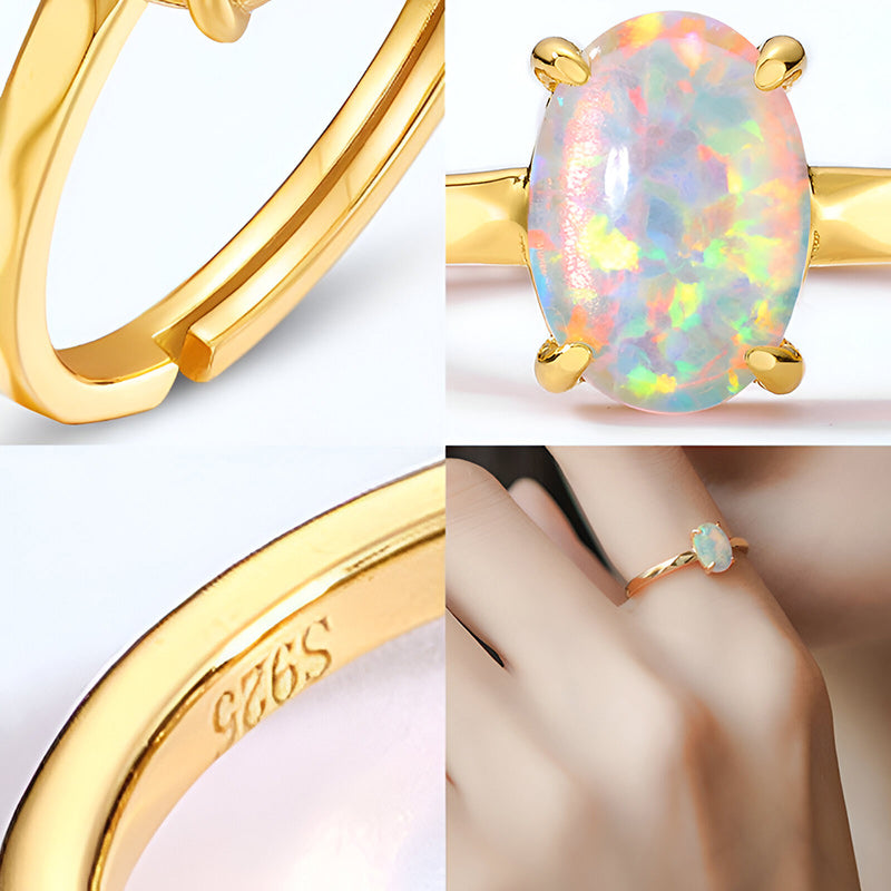 Pigeon Egg Opal Ring