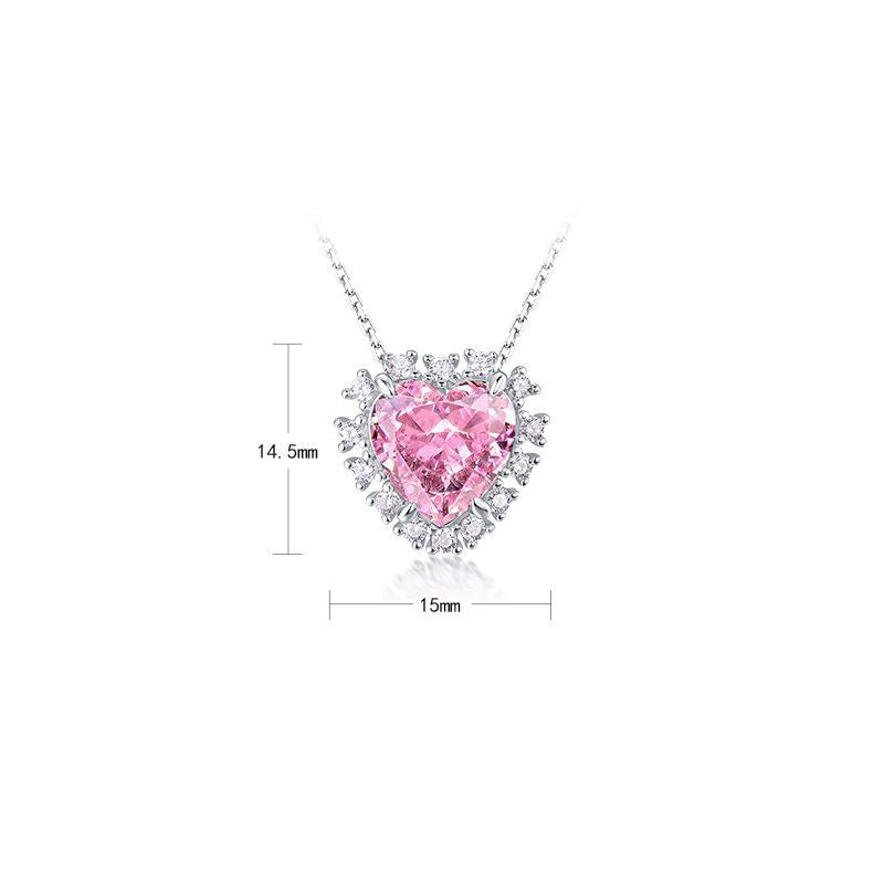 Pink Diamond Heart Pendant