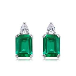 Quadrangle Emerald II Earring