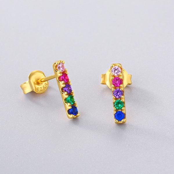 Rainbow Bar Earring